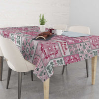Mele Kalikimaka Hawaii Christmas Tablecloth Akala Seamless Floral Motif - Polynesian Pride