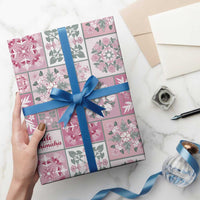 Mele Kalikimaka Hawaii Christmas Wrapping Paper Akala Seamless Floral Motif - Polynesian Pride