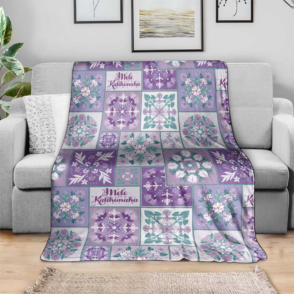 Mele Kalikimaka Hawaii Christmas Blanket Poni Seamless Floral Motif - Polynesian Pride