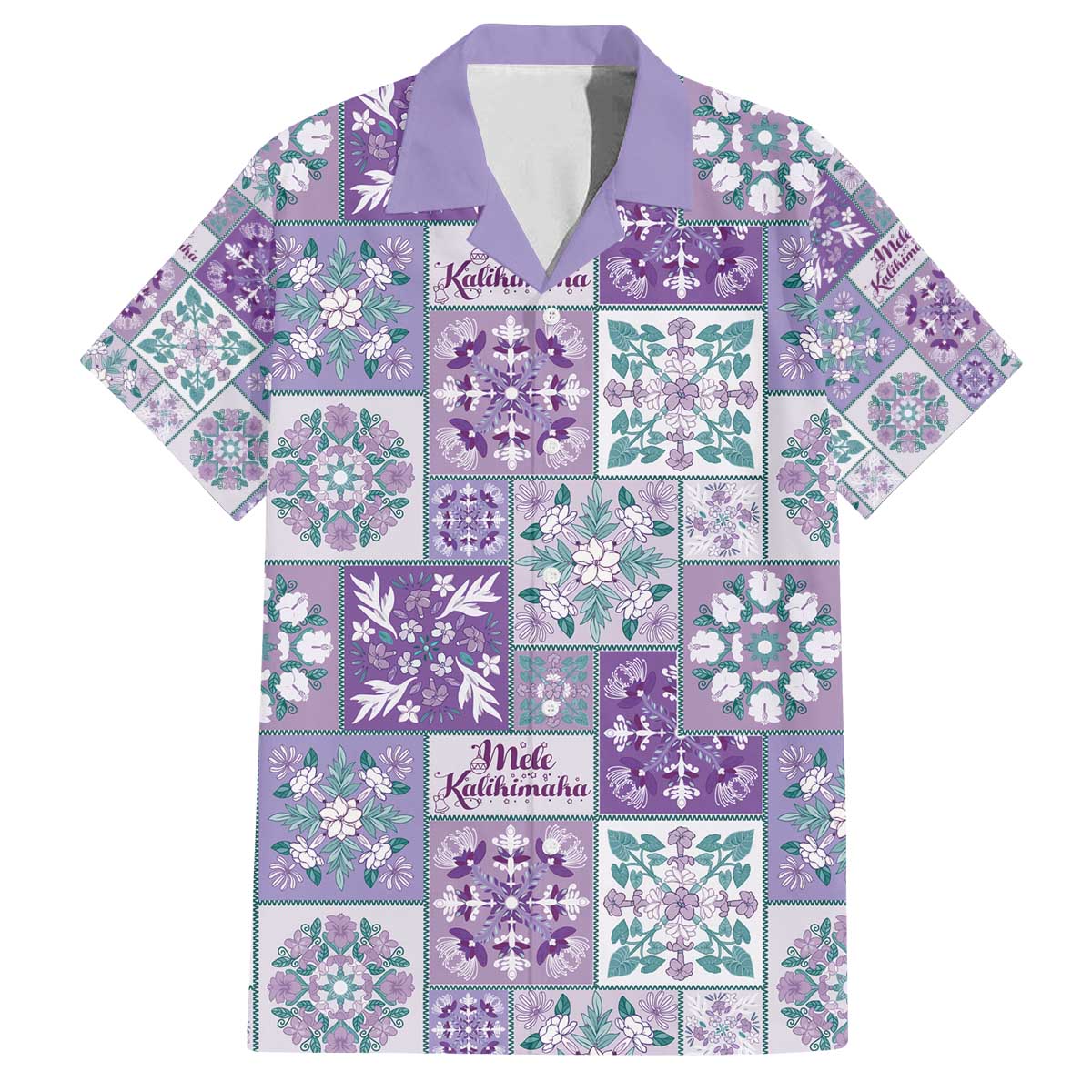 Mele Kalikimaka Hawaii Christmas Family Matching Off The Shoulder Long Sleeve Dress and Hawaiian Shirt Poni Seamless Floral Motif - Polynesian Pride