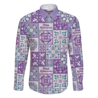 Mele Kalikimaka Hawaii Christmas Family Matching Summer Maxi Dress and Hawaiian Shirt Poni Seamless Floral Motif - Polynesian Pride