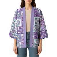 Mele Kalikimaka Hawaii Christmas Kimono Poni Seamless Floral Motif - Polynesian Pride