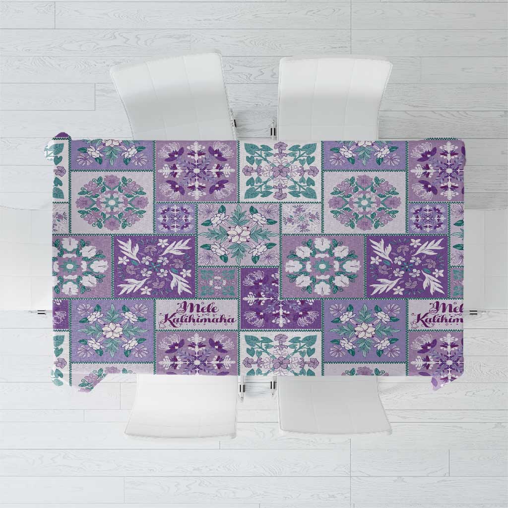 Mele Kalikimaka Hawaii Christmas Tablecloth Poni Seamless Floral Motif - Polynesian Pride