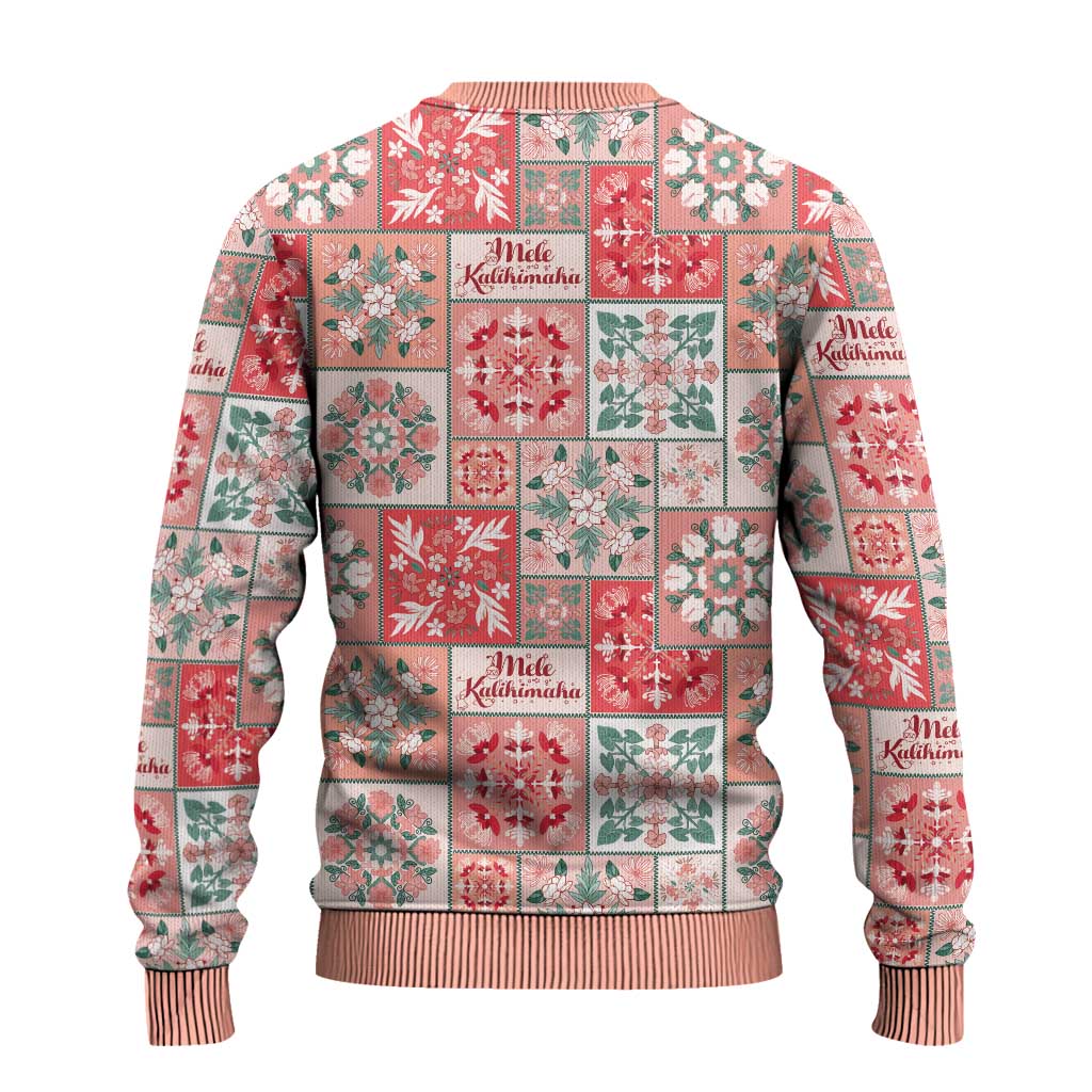 Mele Kalikimaka Hawaii Christmas Ugly Christmas Sweater Ulaula Seamless Floral Motif - Polynesian Pride