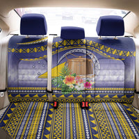 Tokelau Tuluma Back Car Seat Cover Polynesian Tropical Flowers