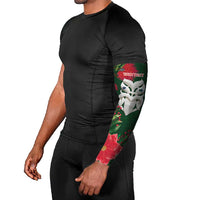 Maori Wheku Meri Kirihimete Personalised Arm Sleeves All Green Indigenous Maori Motif - Polynesian Pride