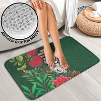 Maori Wheku Meri Kirihimete Personalised Bathroom Set All Green Indigenous Maori Motif - Polynesian Pride