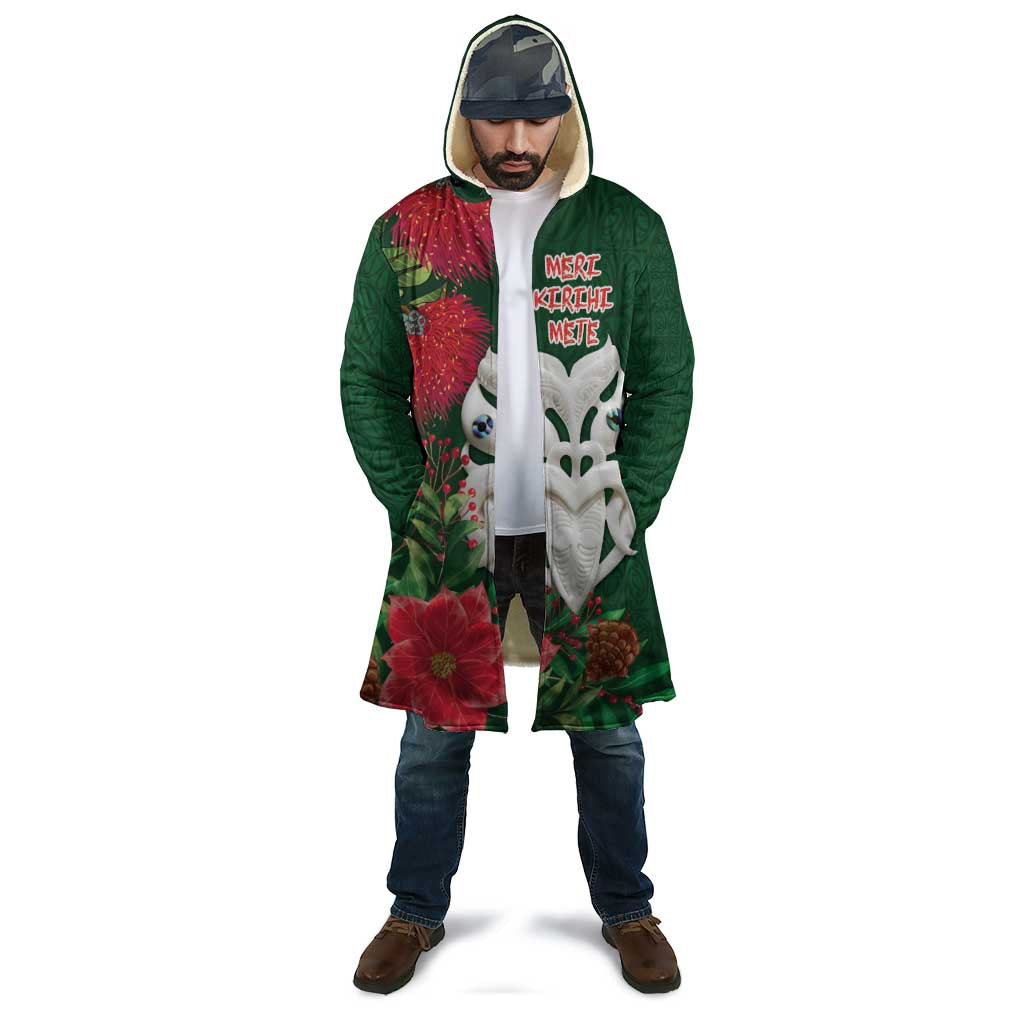 Maori Wheku Meri Kirihimete Personalised Cloak All Green Indigenous Maori Motif - Polynesian Pride
