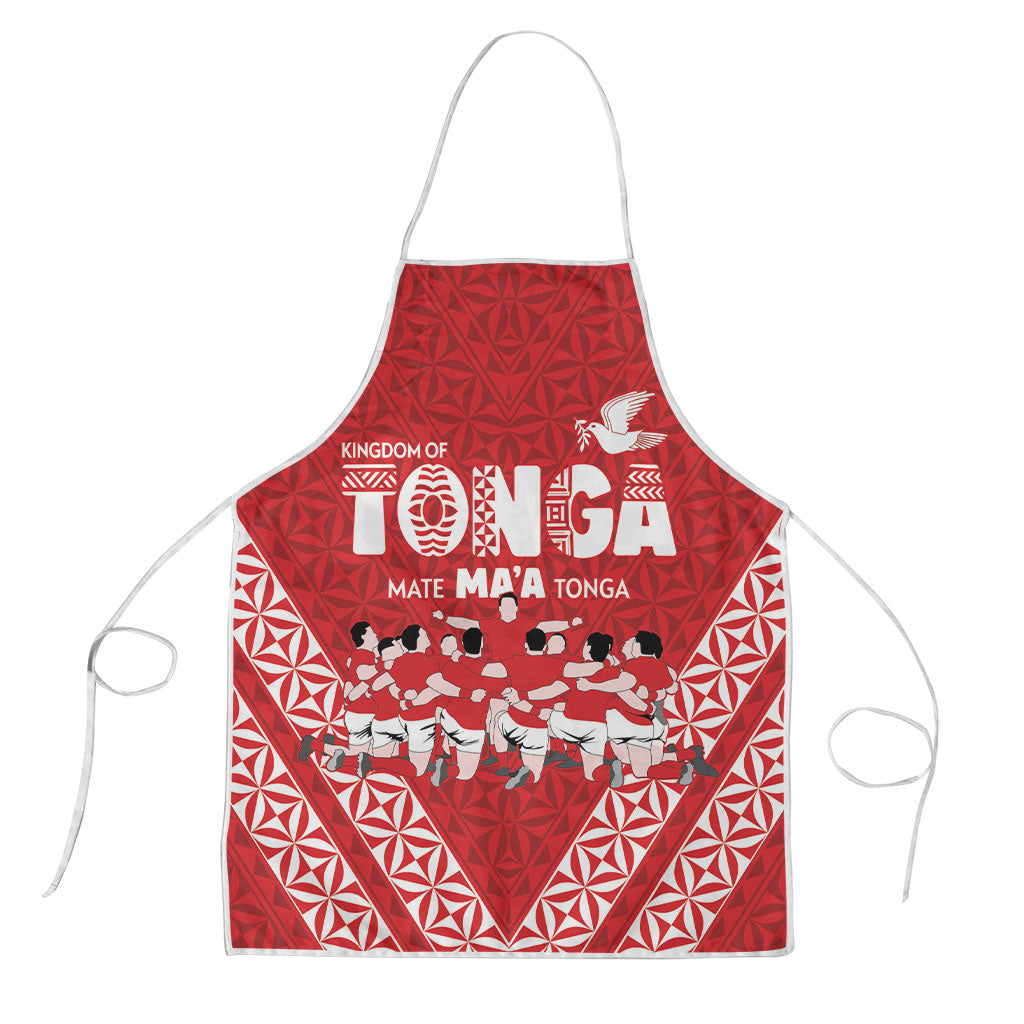 Mate Ma'a Tonga Apron Tongan Sipi Tau Ngatu Inspired Red
