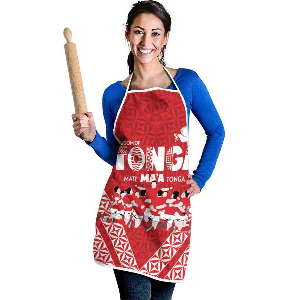 Mate Ma'a Tonga Apron Tongan Sipi Tau Ngatu Inspired Red LT9 - Polynesian Pride