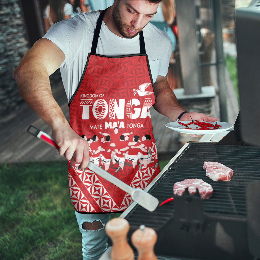 Mate Ma'a Tonga Apron Tongan Sipi Tau Ngatu Inspired Red LT9 - Polynesian Pride