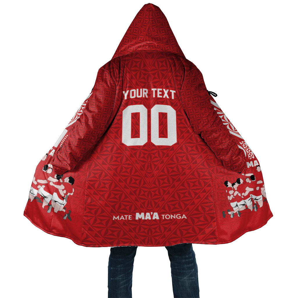 Mate Ma'a Tonga Custom Cloak Tongan Sipi Tau Ngatu Inspired Red