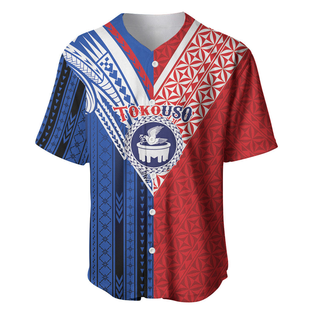TokoUso Samoa Tonga Personalised Baseball Jersey Pacific Brotherhood Tribal Pattern