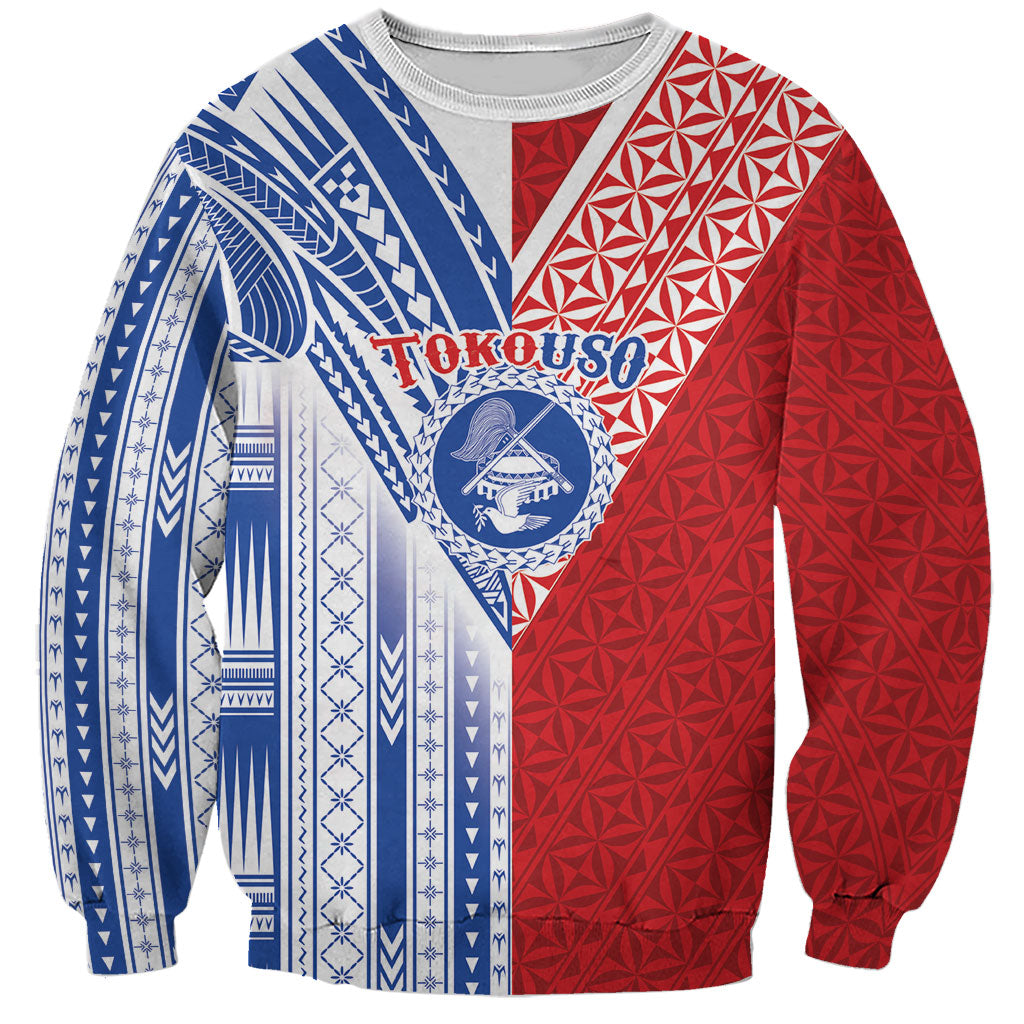 TokoUso American Samoa Tonga Personalised Sweatshirt Pacific Brotherhood Tribal Pattern