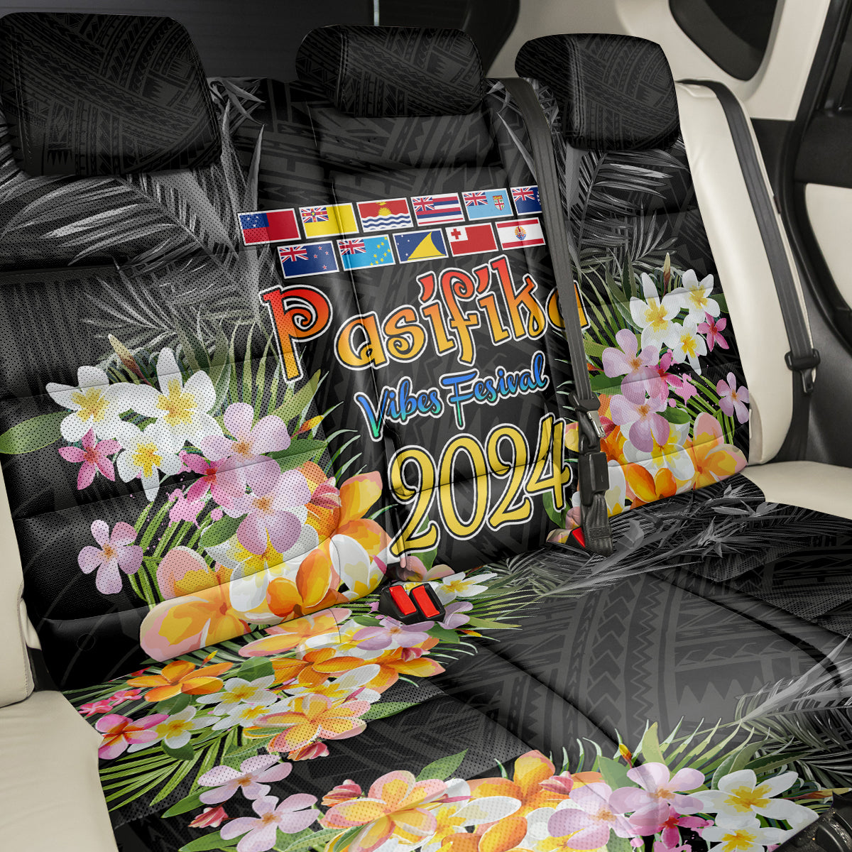Pasifika Vibes Festival 2024 Auckland Back Car Seat Cover LT9 - Polynesian Pride