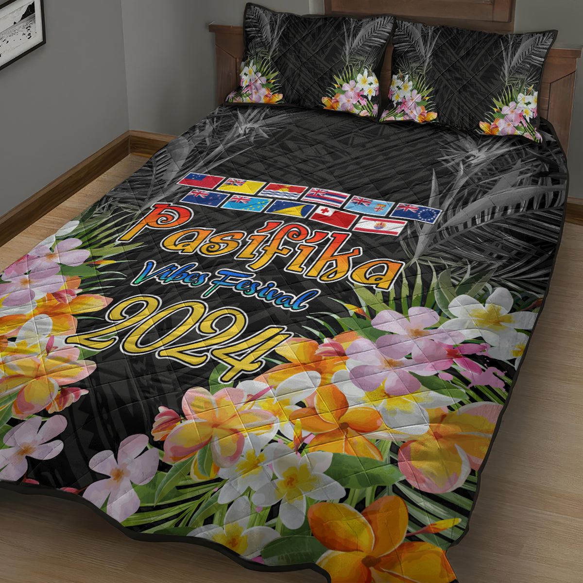Pasifika Vibes Festival 2024 Auckland Quilt Bed Set