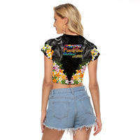 Pasifika Vibes Festival 2024 Auckland Raglan Cropped T Shirt LT9 - Polynesian Pride