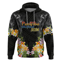 Pasifika Vibes Festival 2024 Auckland Zip Hoodie LT9 Pullover Hoodie Black - Polynesian Pride