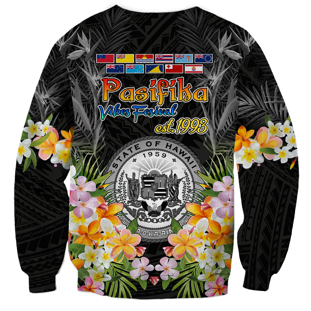 Pasifika Vibes Festival 2024 Sweatshirt Kanaka Maoli With Hawaiian Islands LT9 - Polynesian Pride