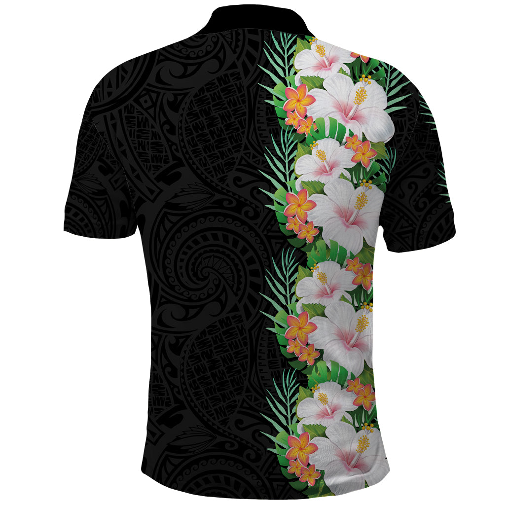 Hawaii Tropical Flowers Tribal Pattern Polo Shirt No3 LT9 - Polynesian Pride