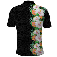 Hawaii Tropical Flowers Tribal Pattern Polo Shirt No3 LT9 - Polynesian Pride