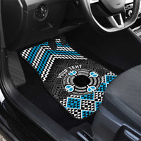 Personalised Aotearoa Niho Taniwha Motif Car Mats Blue Style