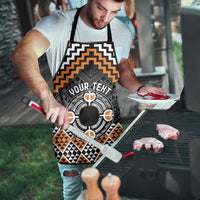 Personalised Aotearoa Niho Taniwha Motif Apron Gold Style LT9 - Polynesian Pride