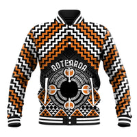 Personalised Aotearoa Niho Taniwha Motif Baseball Jacket Gold Style