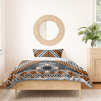 Personalised Aotearoa Niho Taniwha Motif Bedding Set Gold Style