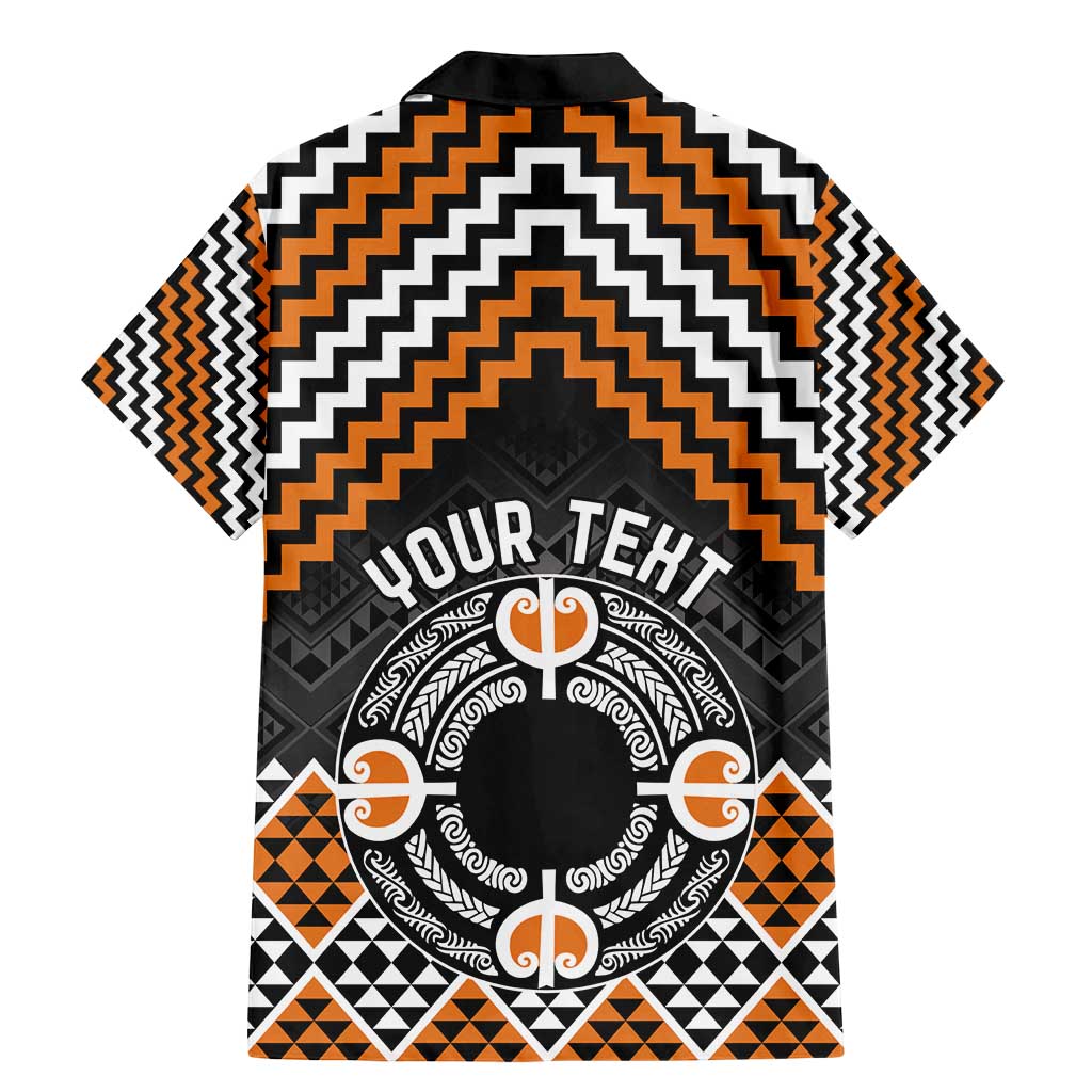 Personalised Aotearoa Niho Taniwha Motif Family Matching Mermaid Dress and Hawaiian Shirt Gold Style