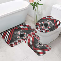 Personalised Aotearoa Niho Taniwha Motif Bathroom Set Red Style - Polynesian Pride