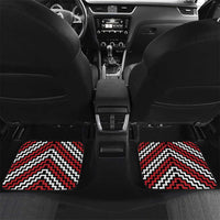 Personalised Aotearoa Niho Taniwha Motif Car Mats Red Style