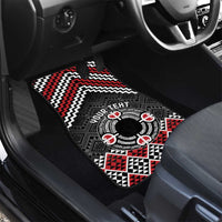 Personalised Aotearoa Niho Taniwha Motif Car Mats Red Style
