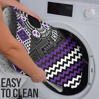 Personalised Aotearoa Niho Taniwha Motif Bathroom Set Violet Style - Polynesian Pride