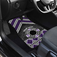 Personalised Aotearoa Niho Taniwha Motif Car Mats Violet Style