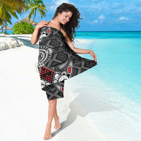 Black Aotearoa Taniko Motif Sarong Vintage Maori New Zealand Tribal Art Pattern