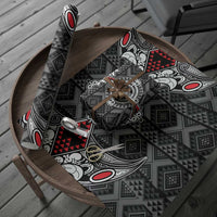 Black Aotearoa Taniko Motif Wrapping Paper Vintage Maori New Zealand Tribal Art Pattern - Polynesian Pride