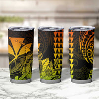 Kakau Polynesian Tribal Hawaiian Turtle Tumbler Cup with Kanaka Maoli Reggae