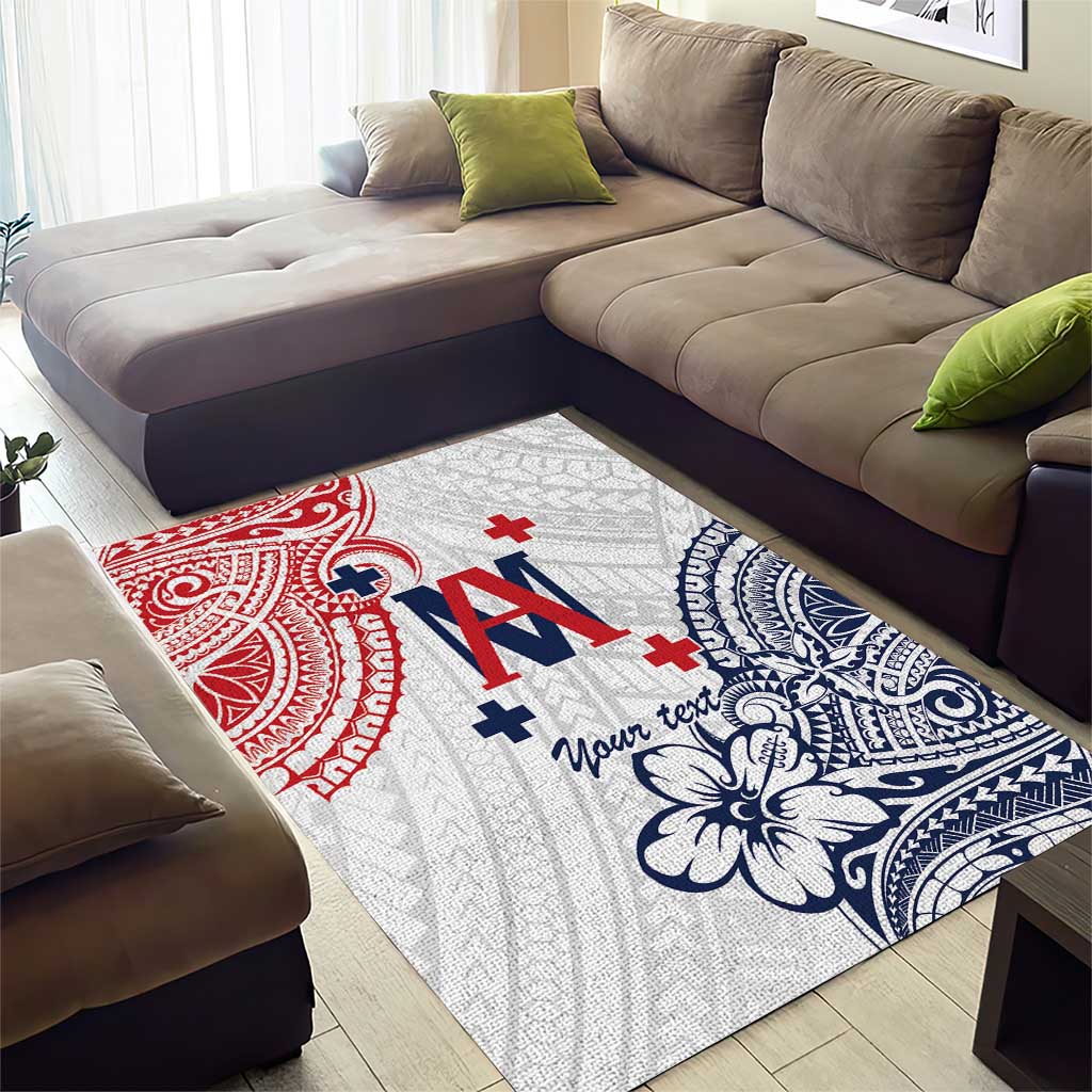Kingdom of Uvea 1842-1860 Personalized Area Rug Wallis and Futuna Polynesian Tribal Pattern