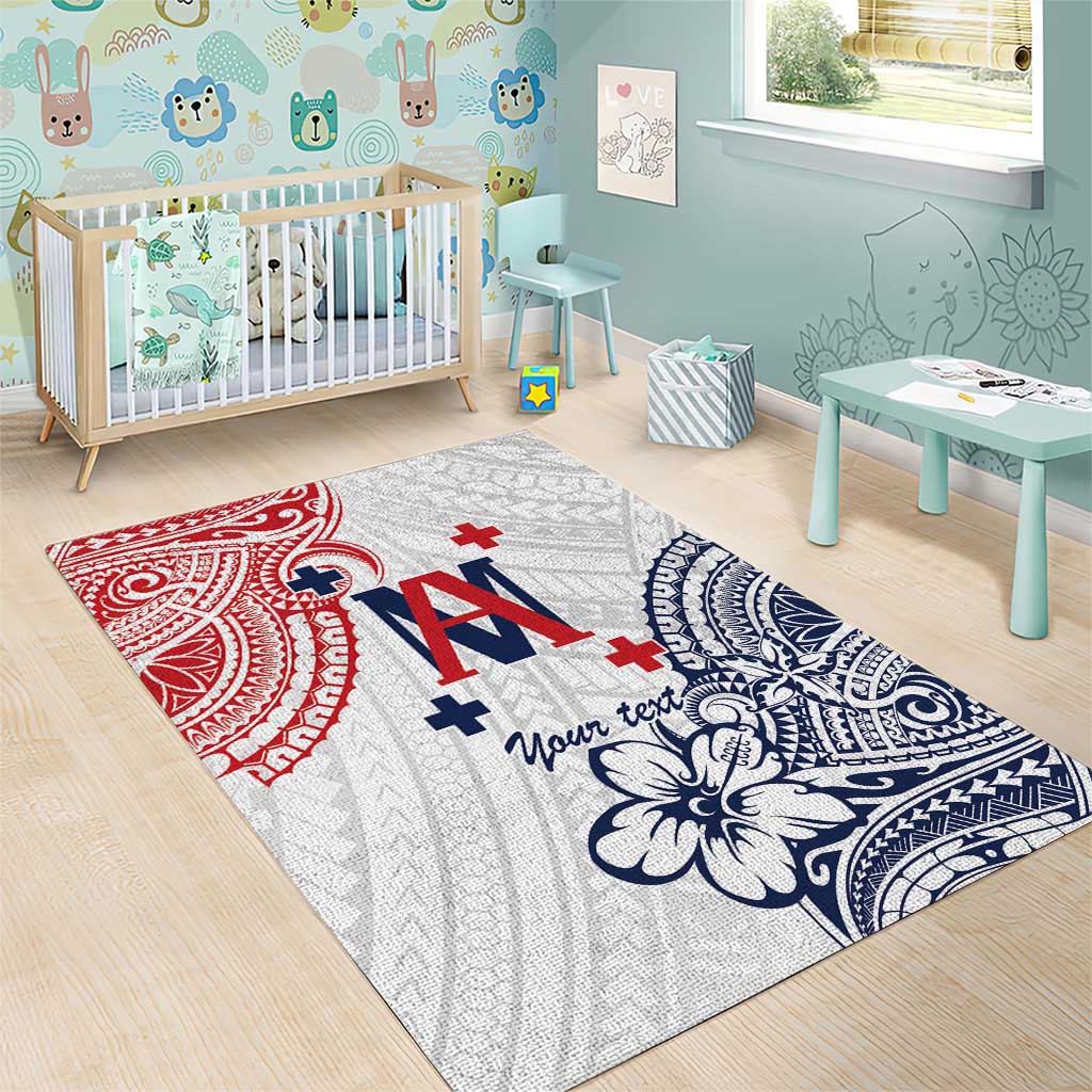 Kingdom of Uvea 1842-1860 Personalized Area Rug Wallis and Futuna Polynesian Tribal Pattern