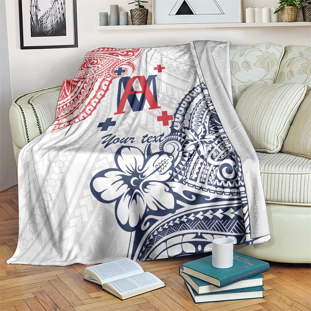 Kingdom of Uvea 1842-1860 Personalized Blanket Wallis and Futuna Polynesian Tribal Pattern