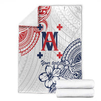 Kingdom of Uvea 1842-1860 Personalized Blanket Wallis and Futuna Polynesian Tribal Pattern