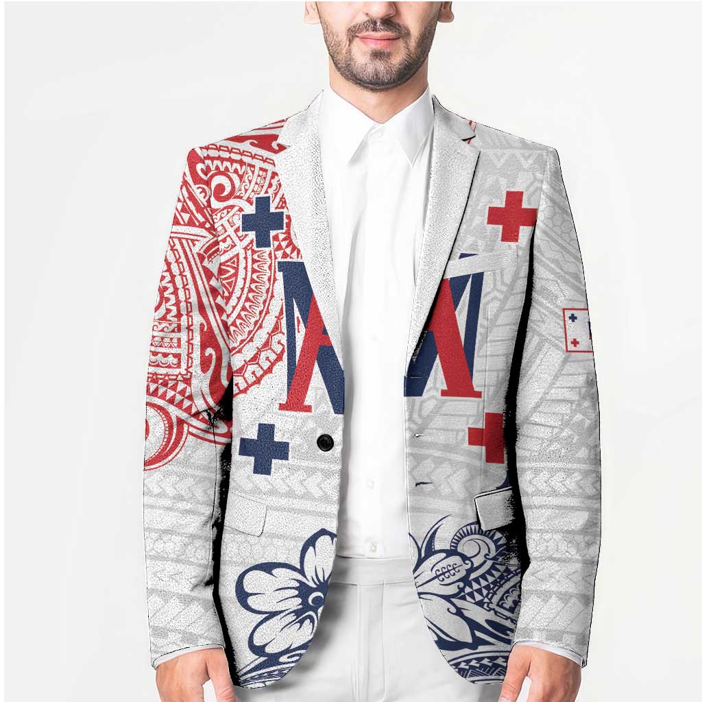 Kingdom of Uvea 1842-1860 Personalized Blazer Wallis and Futuna Polynesian Tribal Pattern - Polynesian Pride