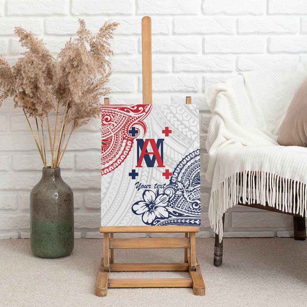 Kingdom of Uvea 1842-1860 Personalized Canvas Wall Art Wallis and Futuna Polynesian Tribal Pattern