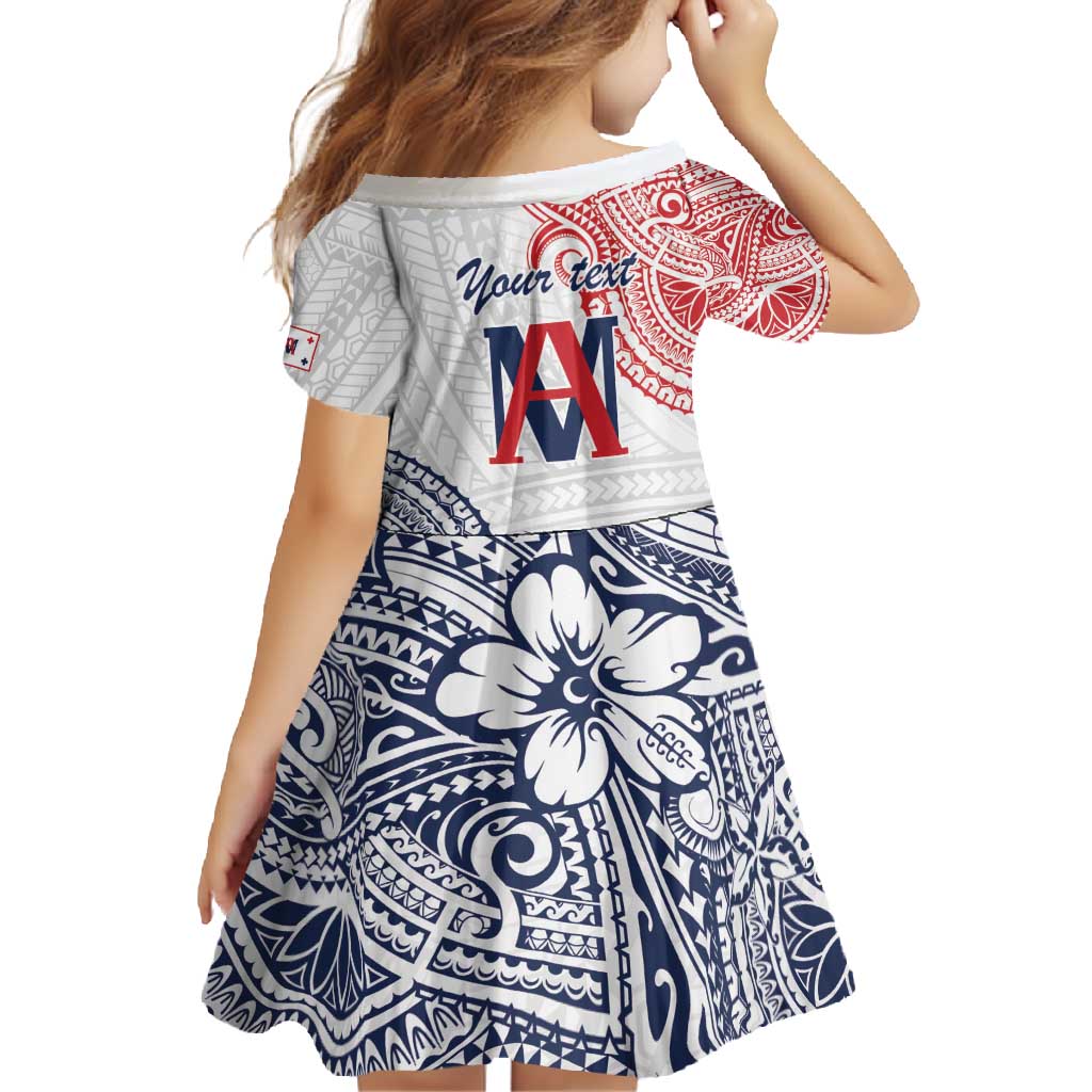 Kingdom of Uvea 1842-1860 Personalized Family Matching Short Sleeve Bodycon Dress and Hawaiian Shirt Wallis and Futuna Polynesian Tribal Pattern
