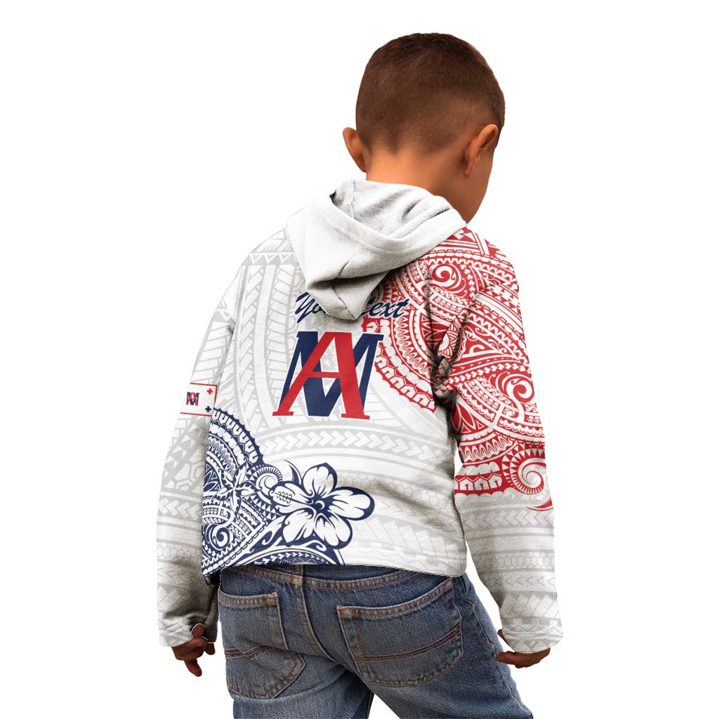 Kingdom of Uvea 1842-1860 Personalized Kid Hoodie Wallis and Futuna Polynesian Tribal Pattern