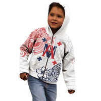 Kingdom of Uvea 1842-1860 Personalized Kid Hoodie Wallis and Futuna Polynesian Tribal Pattern