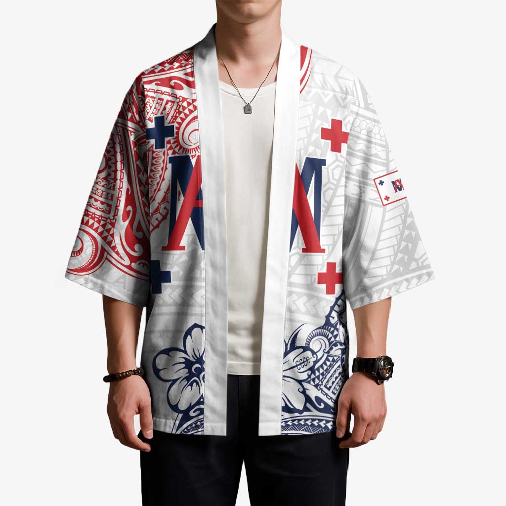 Kingdom of Uvea 1842-1860 Personalized Kimono Wallis and Futuna Polynesian Tribal Pattern - Polynesian Pride