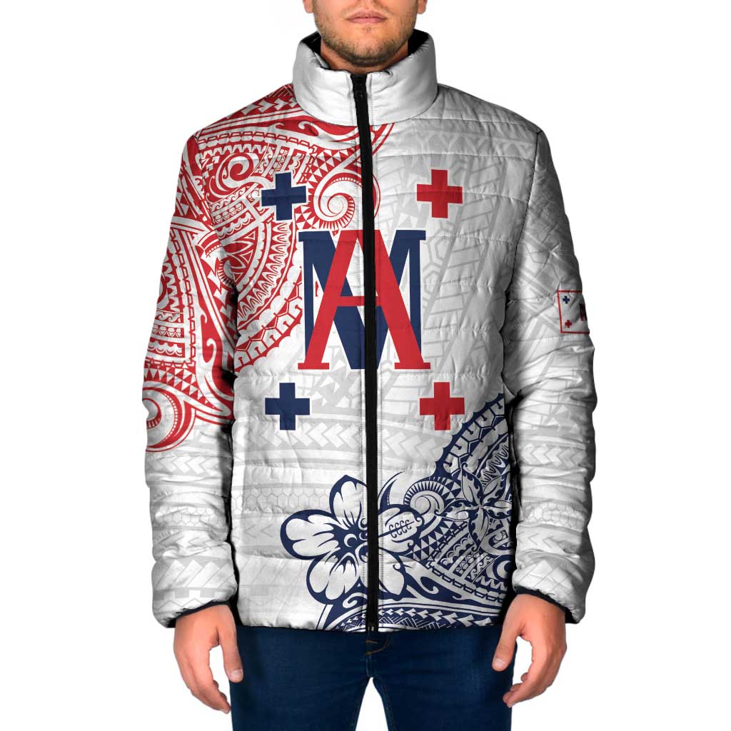 Kingdom of Uvea 1842-1860 Personalized Padded Jacket Wallis and Futuna Polynesian Tribal Pattern - Polynesian Pride