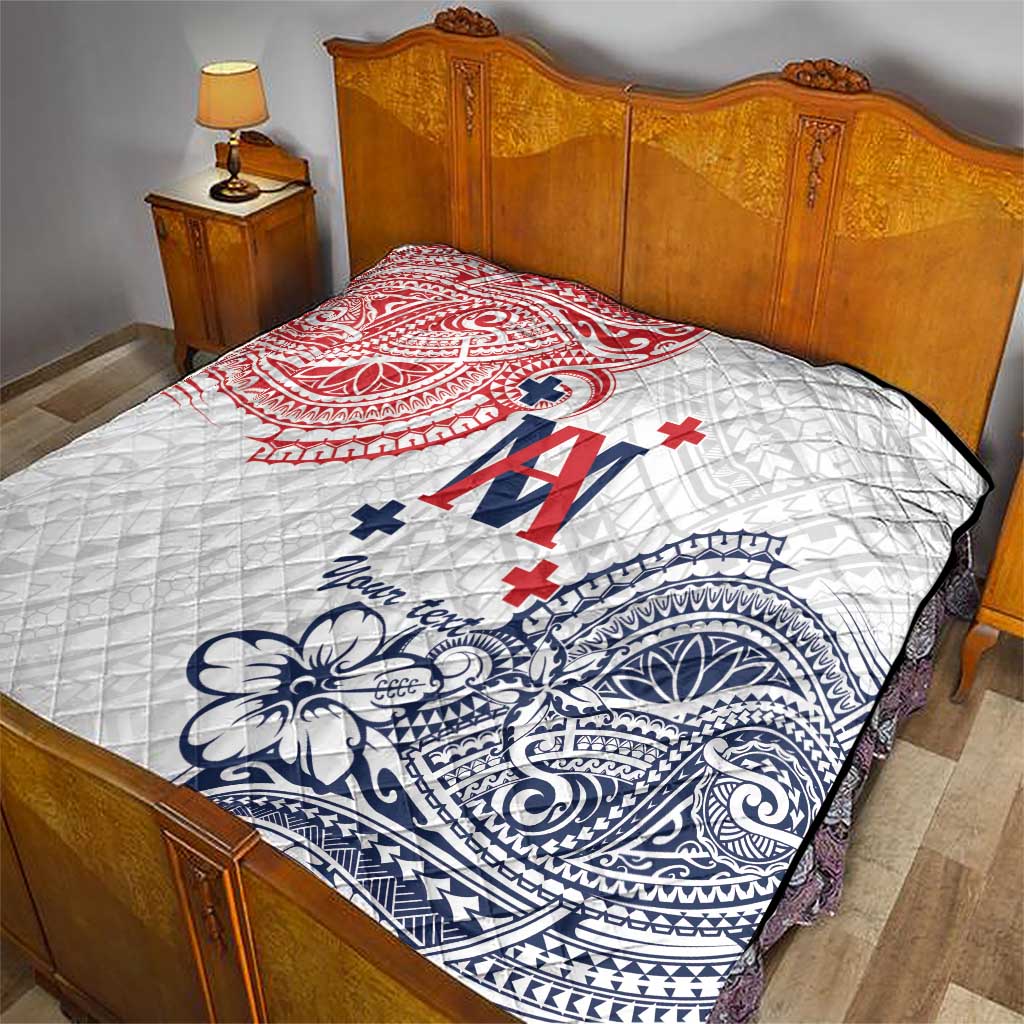Kingdom of Uvea 1842-1860 Personalized Quilt Wallis and Futuna Polynesian Tribal Pattern